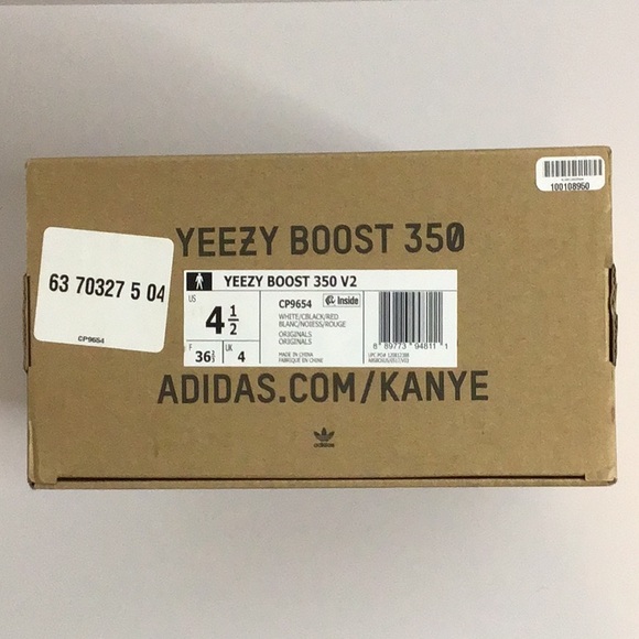 ✨Yeezy boost 350 V2 “zebra”2017 USED with orig. box, size 4.5✨ - Picture 8 of 13